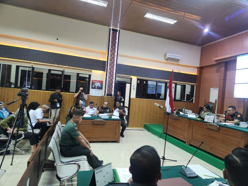 Sidang Perdana Dua Oknum TNI Penembak Polisi di Lampung: Peltu Lubis dan Kopda Bazarsyah Hadapi Hukuman Mati