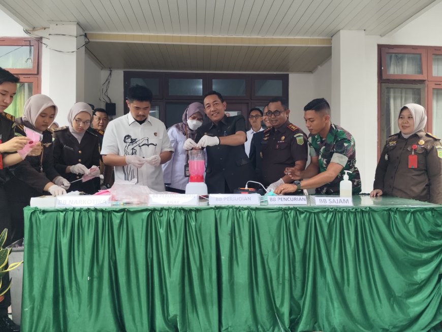 Pemusnahan Barang Bukti di Lampung Timur, Komitmen Tegakkan Hukum dan Minimalisir Kejahatan