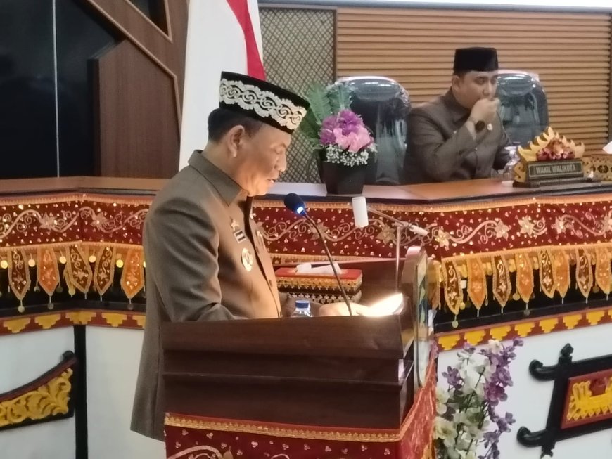 Paripurna DPRD : Walikota Metro Sampaikan Raperda Realisasi Anggaran 2024 dan RPJMD 2025-2029