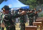 Prajurit Lanal Lampung Latihan Menembak Dengan Pistol G2 Combat