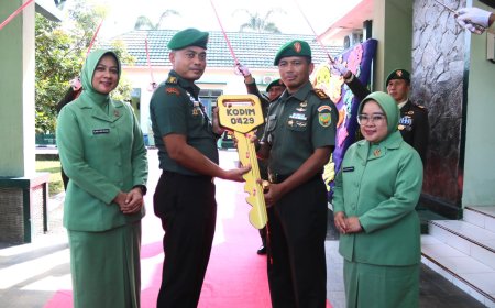 Terima Kunci Sukses Kodim 0429/Lamtim, Ini Kata Letkol Inf Danang Setiaji