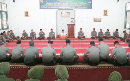 Dandim Lamtim Letkol Inf Danang Setiaji : Tahun Baru Islam, Momen Introspeksi Diri