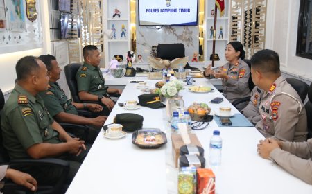 Sinergitas TNI-Polri, Berkomitmen Ciptakan Situasi Aman dan Kondusif di Lampung Timur