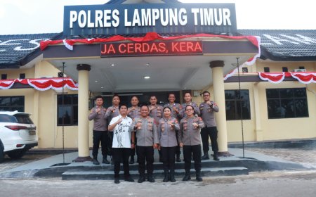 Kunker di Polres Lamtim : Dirreskrimsus Polda Lampung Tekankan Profesionalisme dan Transparansi
