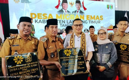 Peluncuran 20 Desa Migran Emas di Lampung Timur, Bupati Ela : Langkah Cerdas dan Solutif