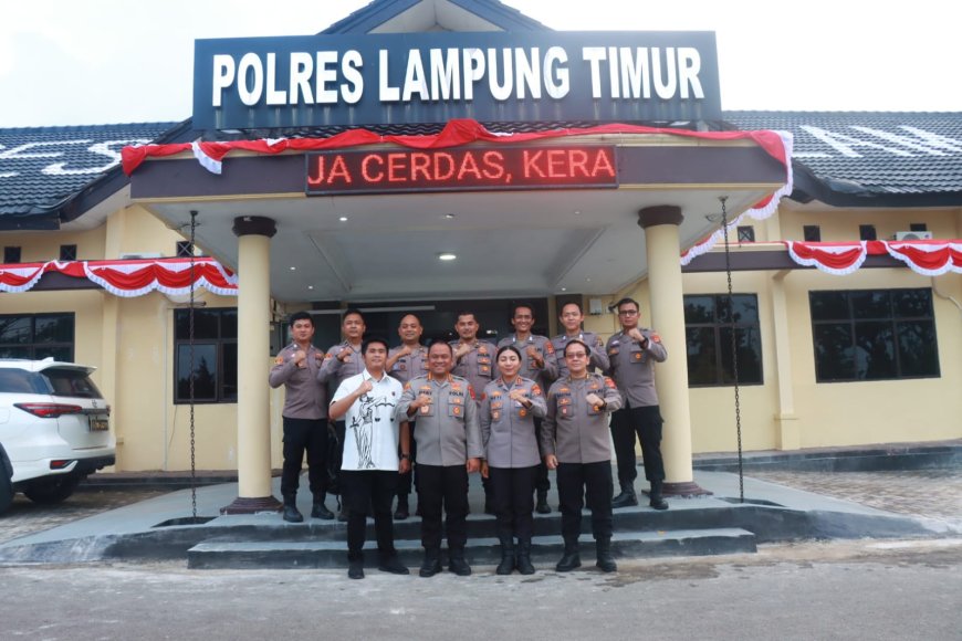 Kunker di Polres Lamtim : Dirreskrimsus Polda Lampung Tekankan Profesionalisme dan Transparansi