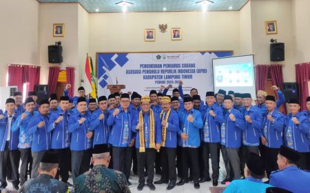 APRI Lampung Timur Dikukuhkan, Penghulu Garda Depan Layanan keagaman Era Digital