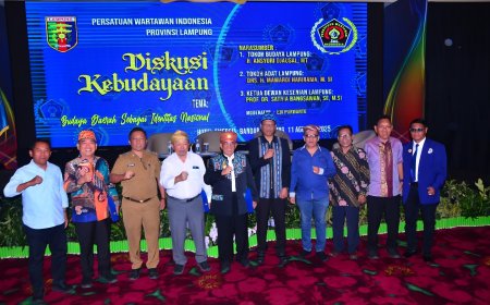 Lestarikan Adat dan Budaya Lampung, PWI Lampung Gelar Diskusi Identitas Nasional
