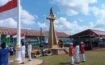 Kapolsek Mataram Baru Jadi Inspektur Upacara Peringatan HUT RI Ke-80