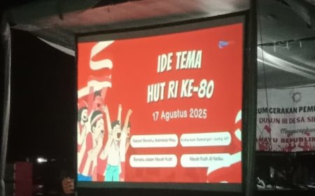 Hiburan Layar Tancap Melengkapi Kemeriahan HUT RI Ke-80 di Desa Sidodadi
