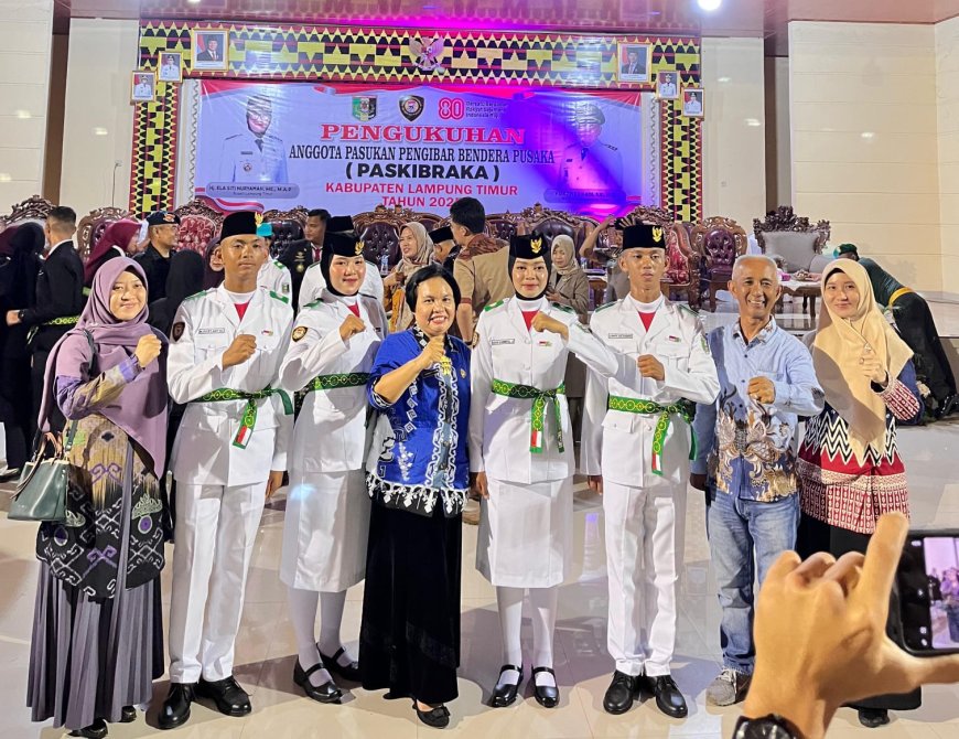 32 Anggota Paskibraka Lampung Timur 2025, Empat Diantaranya Siswa SMAN 1 Sukadana