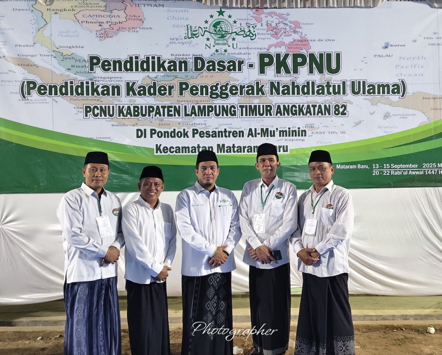 Jurnalis dan Pemuda Pancasila Lampung Timur "Nyantri", Ikuti Pendidikan Kader NU