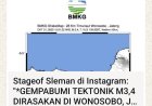 Gempa Tektonik M3,4 Guncang Wonosobo, Warga Diminta Tetap Tenang