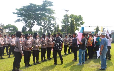 Antisipasi Satu Tahun Kabinet Merah Putih, Polres Lampung Timur Gelar Simulasi Sispam Kota