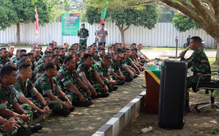 Dandim 0429/Lamtim Tekankan Kemanunggalan TNI-Rakyat dan Waspadai Judi Online