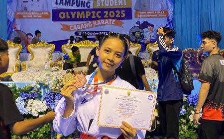 Karateka SMAN I Way Jepara Dominasi Lampung Student Olympic 2025, Raih Emas dan Siap Gebrak Nasional