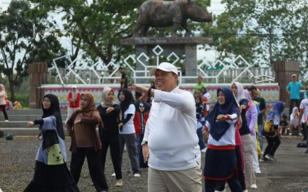 ASN Lampung Timur Bugar Bersama, Senam Jumat Penuh Semangat Tingkatkan Produktivitas