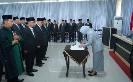 Bupati Way Kanan Lantik Pejabat PTP dan Fungsional, Langkah Pembenahan dan Pemantapan Organisasi
