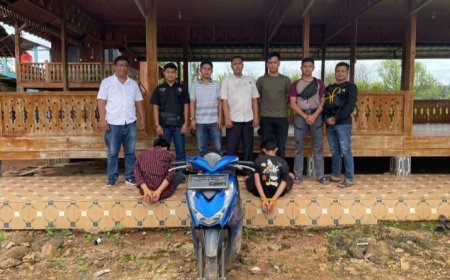 Kasus Curanmor di Halaman Toko, Polsek Sekampung Udik Amankan Dua Remaja