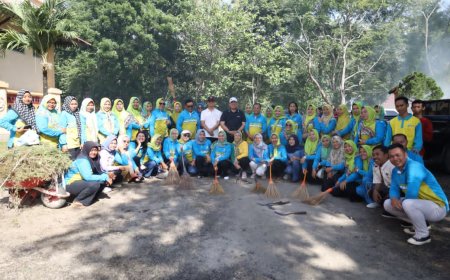 Wakil Bupati Azwar Hadi Pimpin Aksi Gotong Royong Bersih-Bersih, ASN Lampung Timur Semangat Berbenah