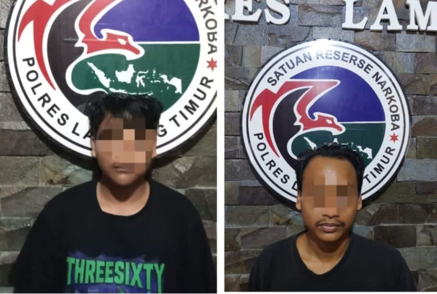 Dua Pemuda Lampung Timur Diciduk Polisi Terkait Narkoba Jenis Sabu