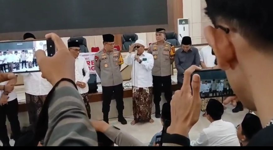Santri Lampung Geruduk Polda, Tuntut Trans7 Diusut Tuntas Usai Tayangan Kontroversial