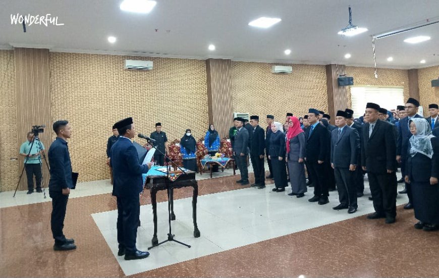 Puluhan Pejabat di Pringsewu Dilantik, Bupati: Tingkatkan Kualitas Pelayanan