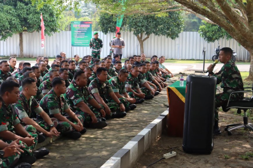 Dandim 0429/Lamtim Tekankan Kemanunggalan TNI-Rakyat dan Waspadai Judi Online