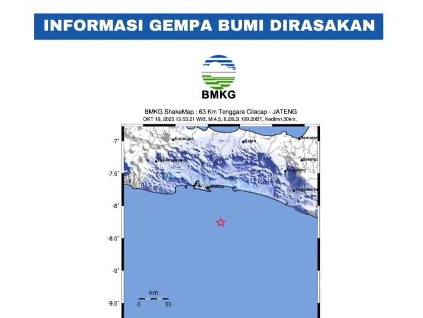 Gempa Tektonik M 4,5 Guncang Cilacap: Warga Diminta Tetap Tenang