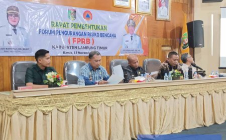 Pemkab Lampung Timur Bentuk Forum PRB, Perkuat Sinergi Hadapi Bencana dan Perubahan Iklim