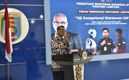 UKW Ke-36 PWI Lampung Resmi Ditutup, 31 Peserta Dinyatakan Kompeten