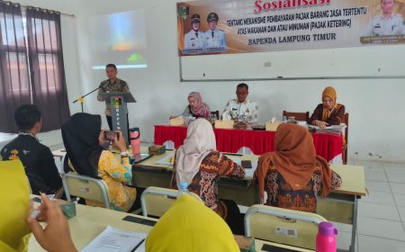 Realisasi Masih Minim, Lampung Timur Gencarkan Sosialisasi Pajak Katering Demi Dongkrak PAD