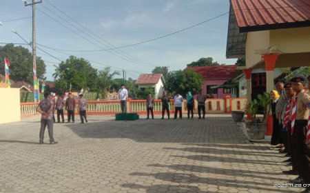 Kegiatan HUT Desa Pasar Sukadana Ke-82 Dimulai, Diawali Upacara dan Ziarah Kubur Mantan Kades