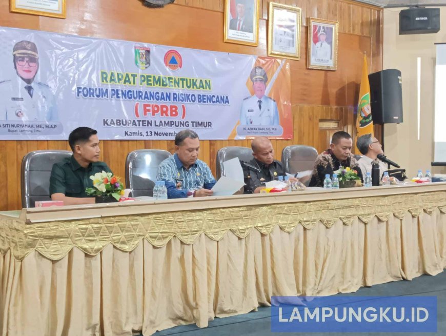 Pemkab Lampung Timur Bentuk Forum PRB, Perkuat Sinergi Hadapi Bencana dan Perubahan Iklim