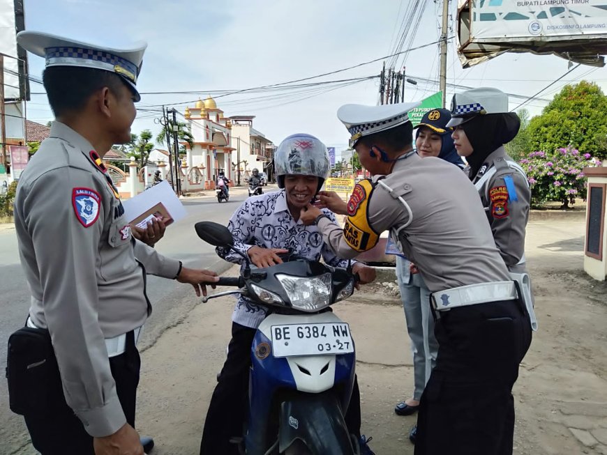 Polres Lamtim Gelar Operasi Zebra Krakatau 2025: Sasar Disiplin & Keselamatan Jalan