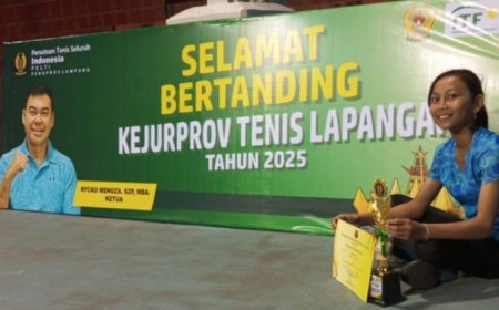 Fakhira Amalia Siswi SD di Lampung Timur, Raih Prestasi di Kejurprov Tenis Lapangan