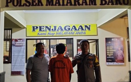 Sempat Kabur, Terduga Pelaku Curanmor di Mataram Baru Akhirnya Tertangkap Polisi dan Warga