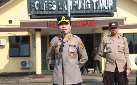 Kapolres Lampung Timur Imbau Masyarakat  Rayakan Tahun Baru 2026 Secara Sederhana