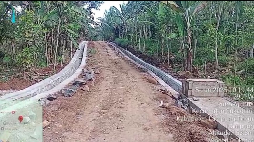 Proyek P3MD Desa Putra Aji II Tahun 2025 Terealisasi Sepenuhnya