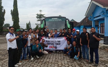 Kontingen PWI Lampung Timur Berangkat ke Banten untuk HPN 2026