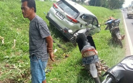 Mobil Terios Tabrak Pencari Rumput di Pekalongan Lampung Timur, Korban Luka Serius