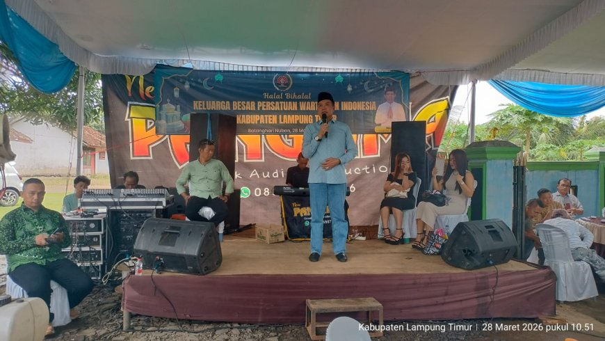 Halalbihalal PWI, Sekda Rustam Effendi Ajak Bangun Citra Positif Lampung Timur