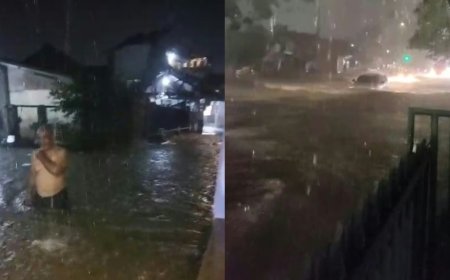 Hujan Deras Picu Banjir 30 Cm, Jalan Pangeran Antasari Macet Parah