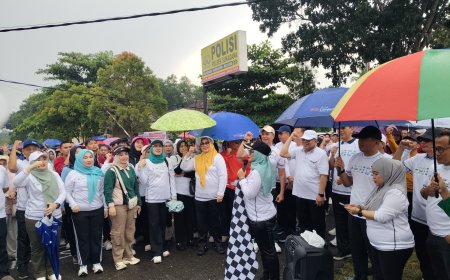 Meriah!! Jalan Sehat HUT Ke-27 Lampung Timur di Sukadana