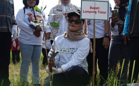 Ribuan Pohon Ditanam di Rawa Mbah Harjo, Lampung Timur Rayakan HKAN, Hari Bumi, dan Semangat Kartini