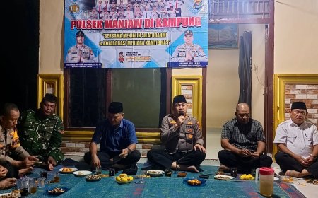 Polsek Seputih Banyak Perkuat Kamtibmas Lewat Program Polisi Manjaw Kampung di Sangga Buana