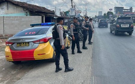 Polres Lampung Tengah Intensifkan Patroli Akhir Pekan di Titik Rawan Kriminalitas