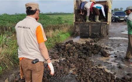 Jalan Poros Rusak Parah, Warga Negara Nabung Desak Pemkab Lampung Timur Segera Bertindak