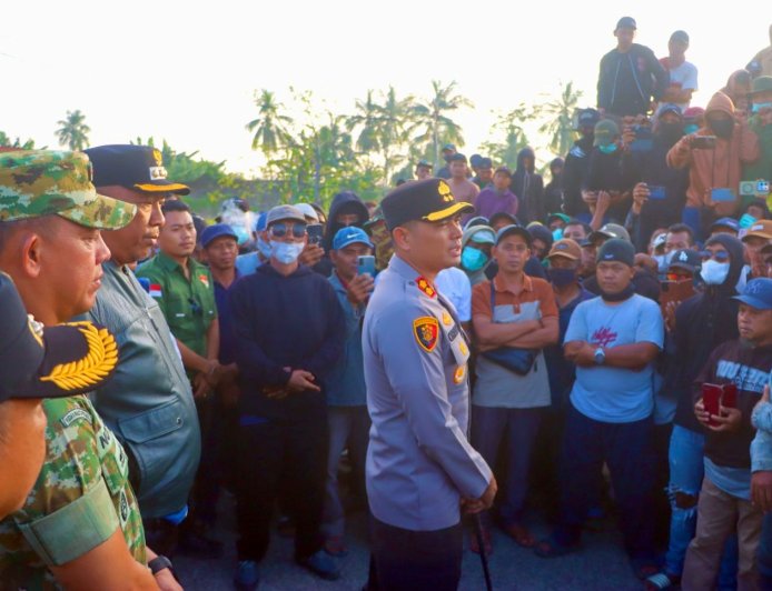 Polres Lampung Tengah Redam Aksi Massa, Kapolres Pastikan Proses Hukum Transparan dan Humanis