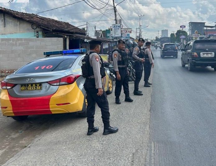 Polres Lampung Tengah Intensifkan Patroli Akhir Pekan di Titik Rawan Kriminalitas